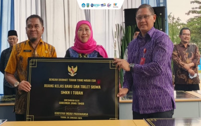 Gubernur Jawa Timur Resmikan Pembangunan Revitalisasi SMKN 1 Tuban